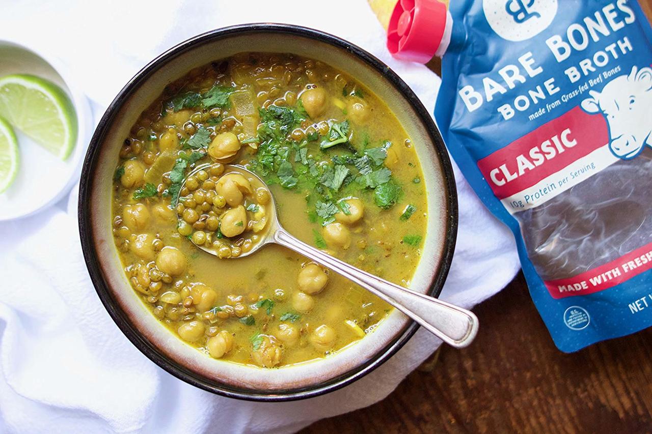 Organic Bone Broth Sampler by Bare Bones – 100% grass-fed, Organic, Bone Broth, Protein/Collagen-rich, 16 oz (5-pack)