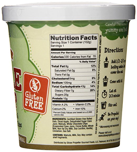 Apple Crisp Gourmet Oatmeal, 3.1 oz - Pack of 12