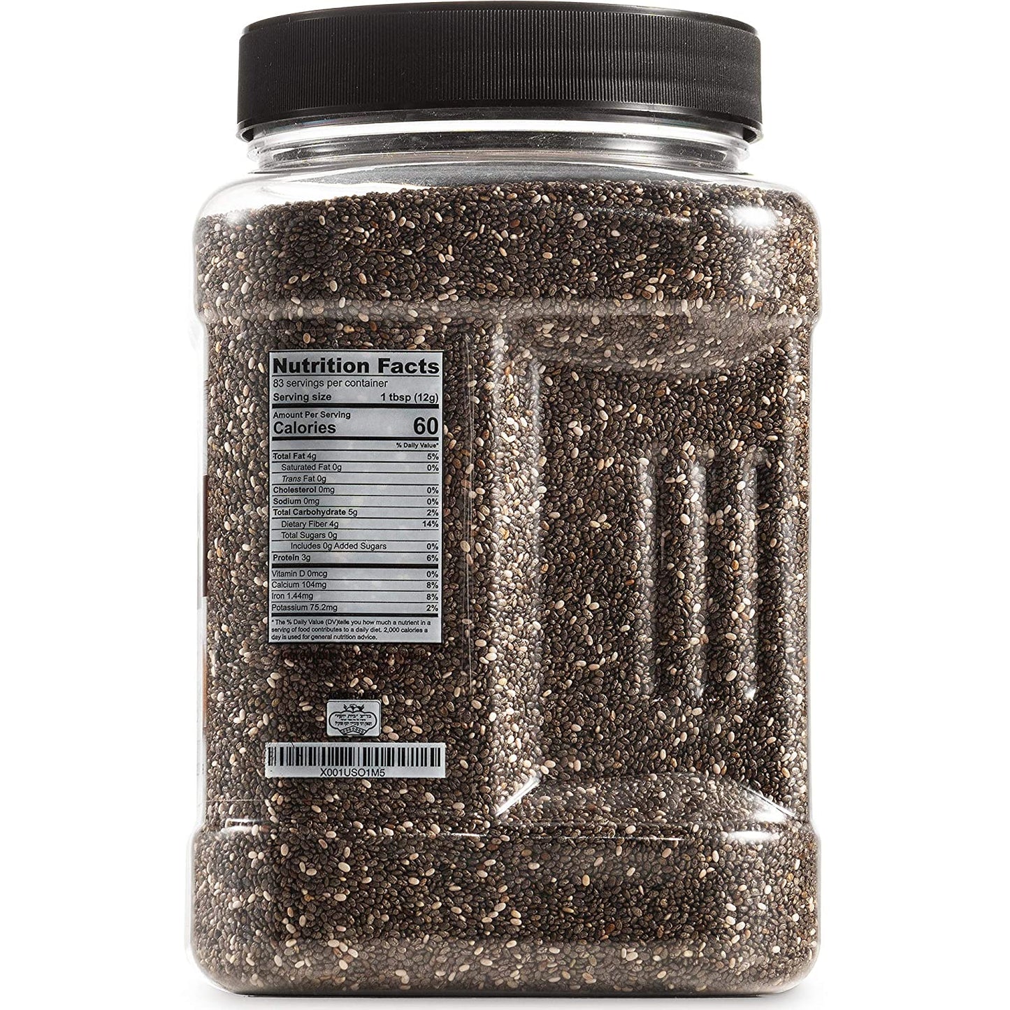 Roots Circle Non-GMO Bulk Chia Seeds | 2.2lb Raw Superfood