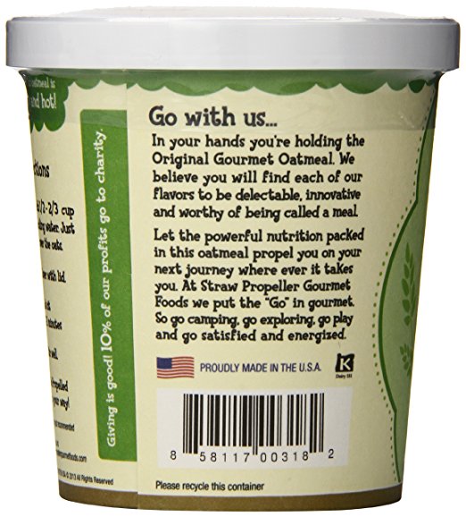Apple Crisp Gourmet Oatmeal, 3.1 oz - Pack of 12