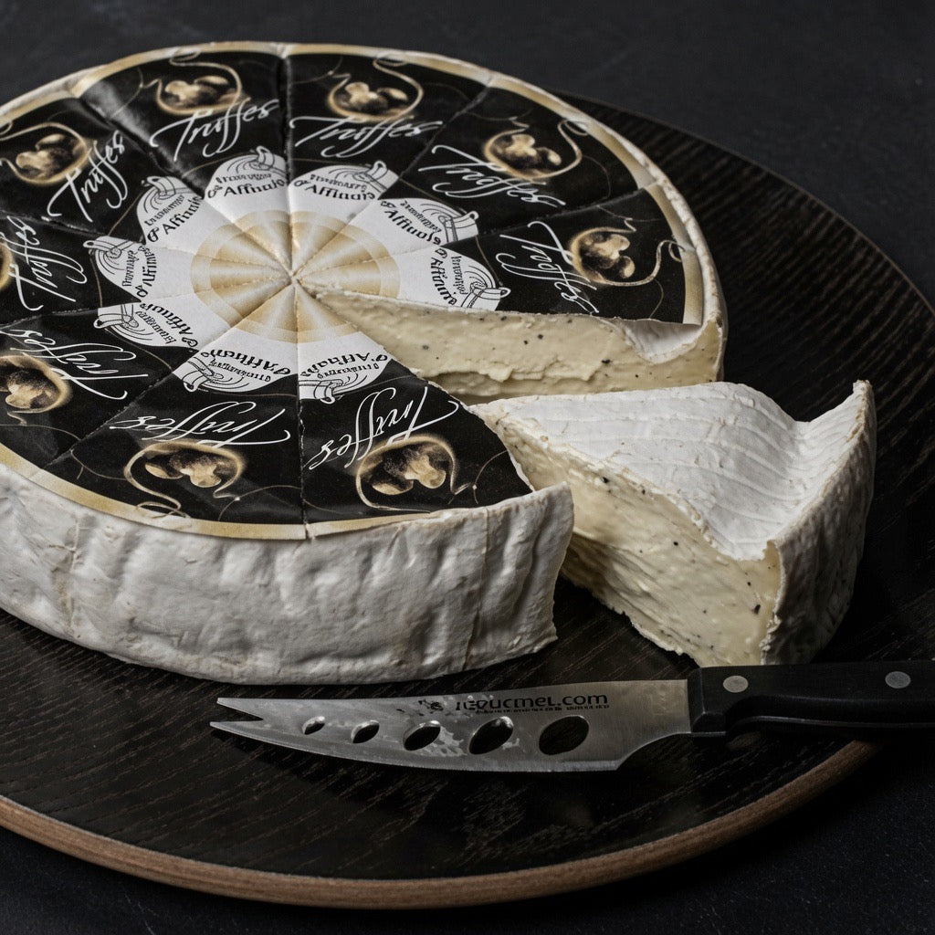 French Fromager d'Affinois Cheese with Truffles - 4.4 lb - Wheel