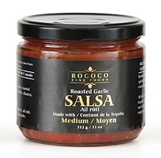 ALL NATURAL, GLUTEN FREE - ROASTED GARLIC SALSA WITH TEQUILA