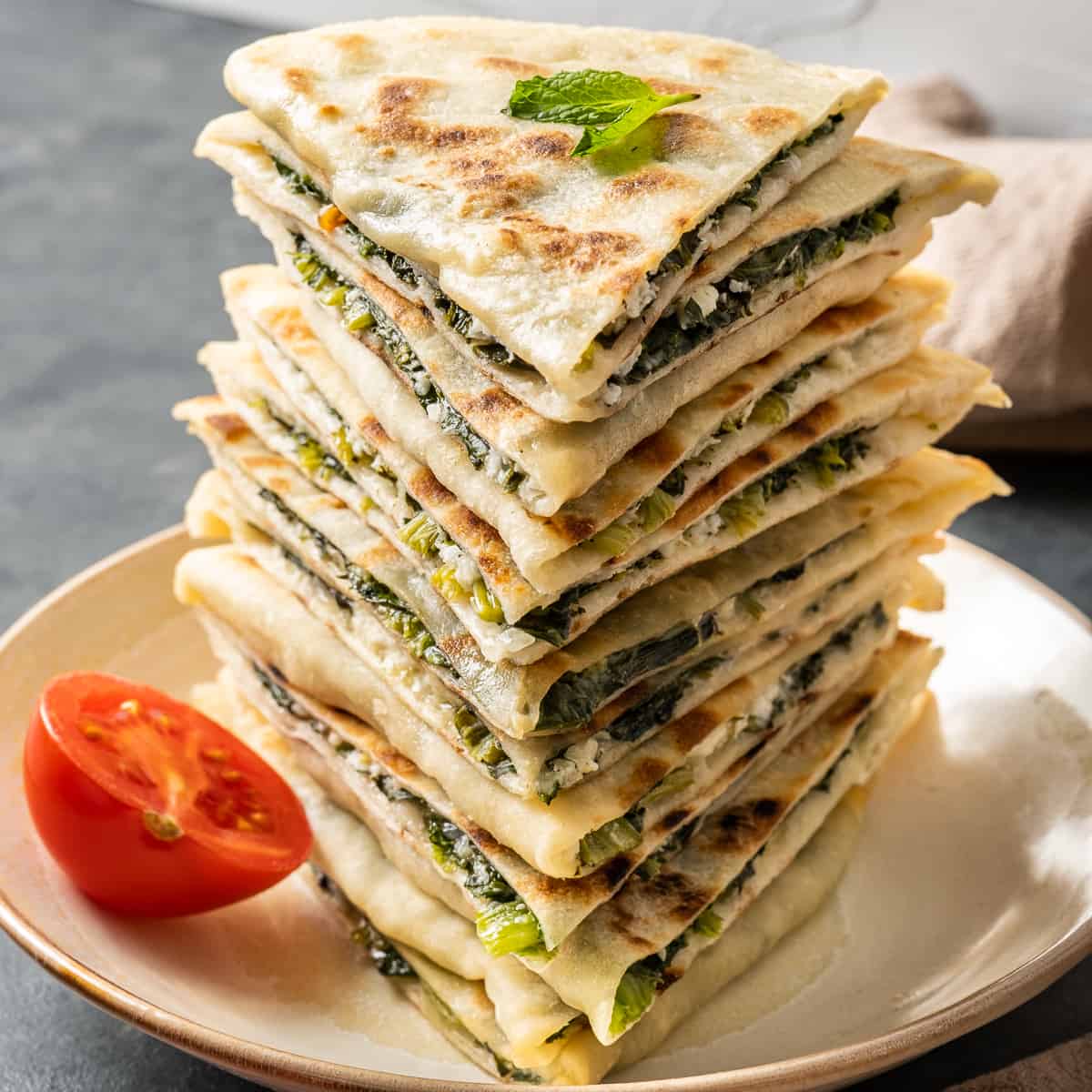 Mozzarella Cheese Turkish Stuffed Flatbread