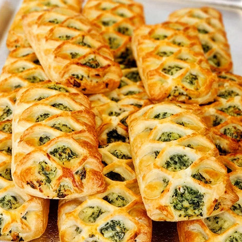 Flaky Buttery Feta Spinach Cream Bombs