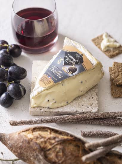French Fromager d'Affinois Cheese with Truffles - 4.4 lb - Wheel