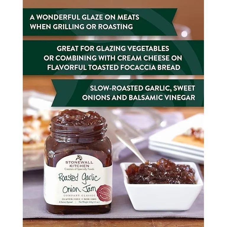 Roasted Garlic Onion Jam by Stonewall Kitchen – 13 oz