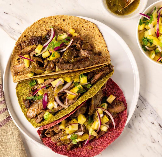Sprouted Whole Grain Beet Wraps Tortillas