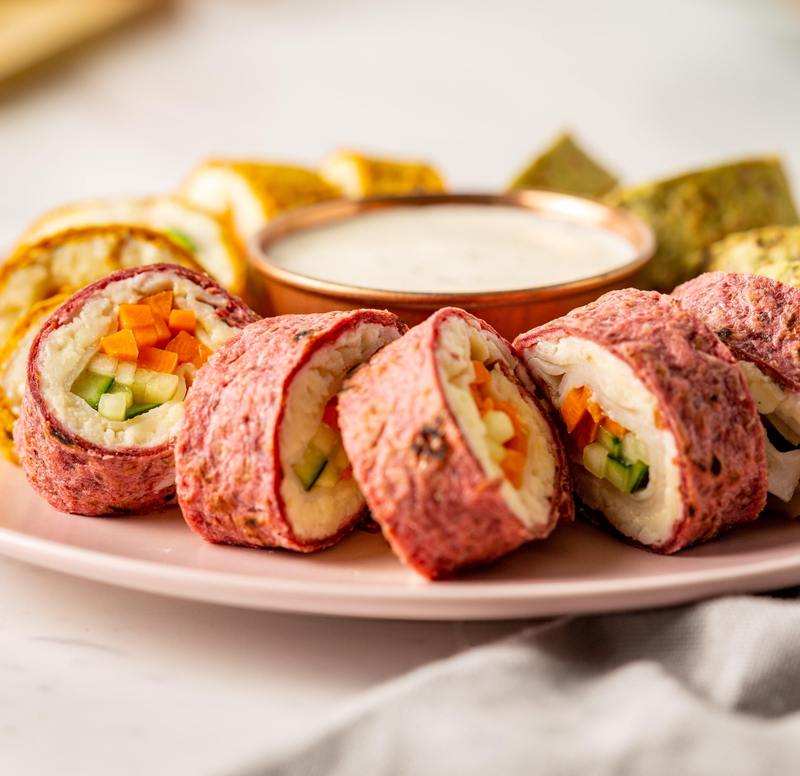 Sprouted Whole Grain Beet Wraps Tortillas