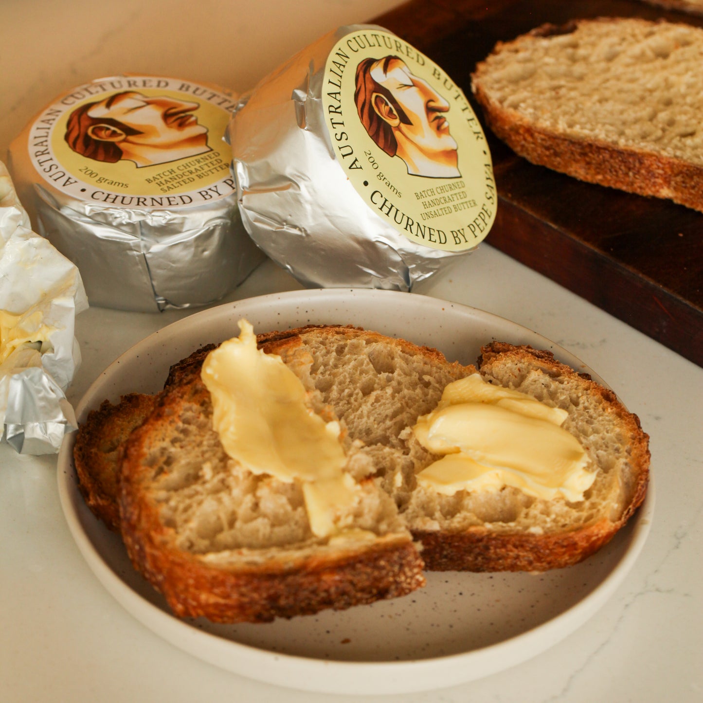 Pepe Saya Australian Unsalted Cultured Butter – 7 oz