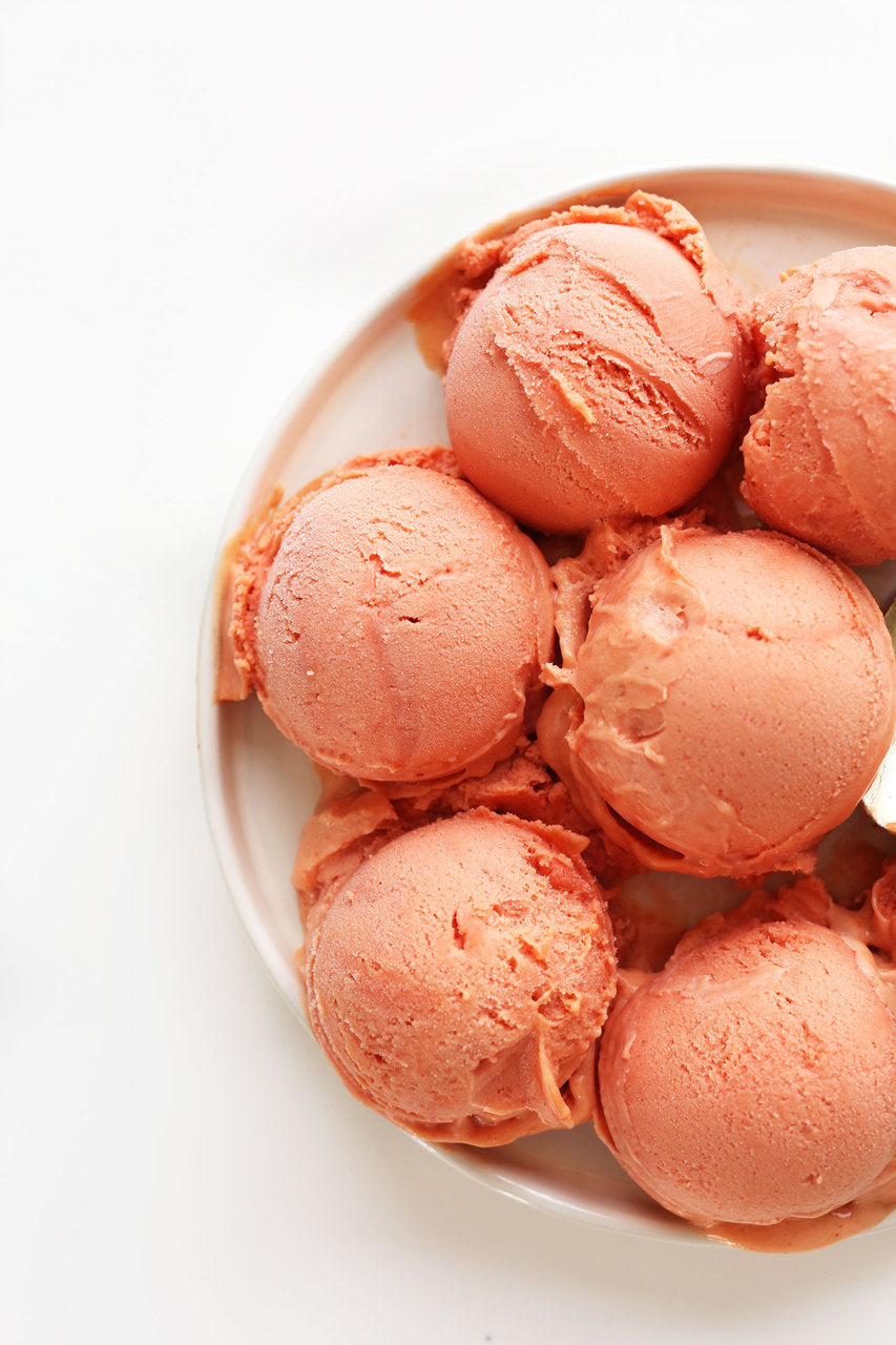 Raspberry Coconut Mango Sorbet