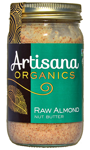 Almond Butter (14oz)  Raw 100% Organic Pure Ground California Almonds
