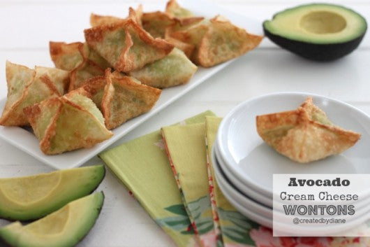 Avocado Cream Cheese Wontons
