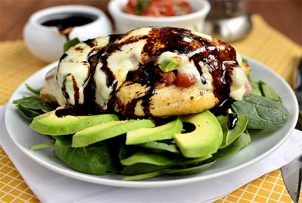 Avocado, Mozzarella and Bruschetta Chicken (GF)
