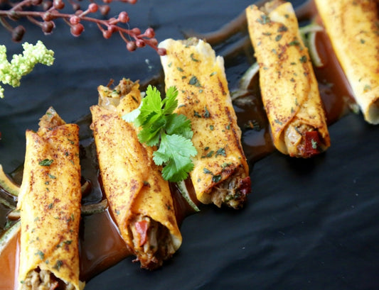 Beef Barbacoa Taquito - 50 pieces per tray
