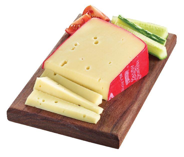 St. Clemens Danish Red Wax Fontina Cheese