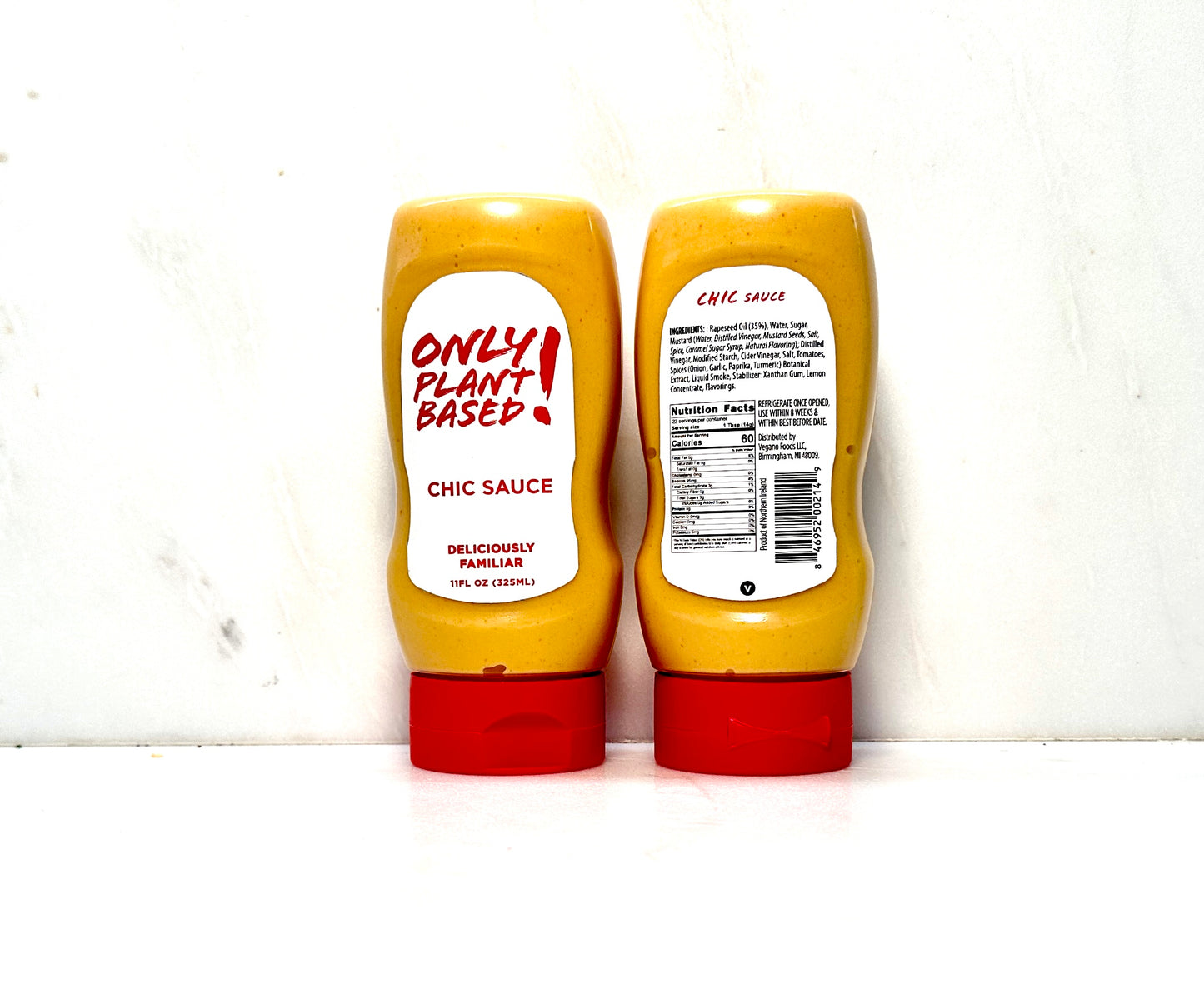 Only Plant Based Vegan Chic Sauce Squeeze Bottles - Pack of 2