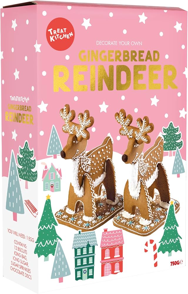 Enchanted Gingerbread Reindeer Decorating Kit