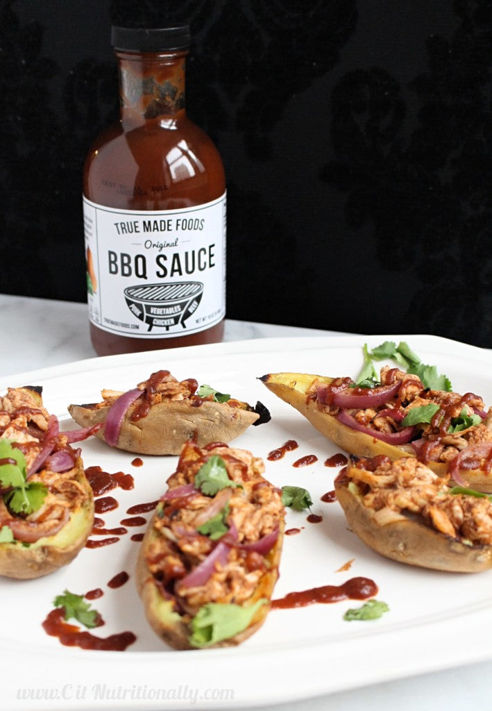 True Made Foods Vegetable BBQ Sauce, Paleo Friendly, Non-GMO, 50% Less Sugar, 6 pack