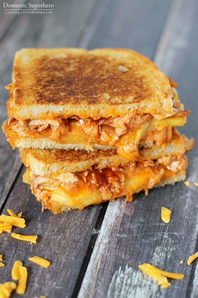 BBQ Chicken & Pineapple Grilled Cheese
