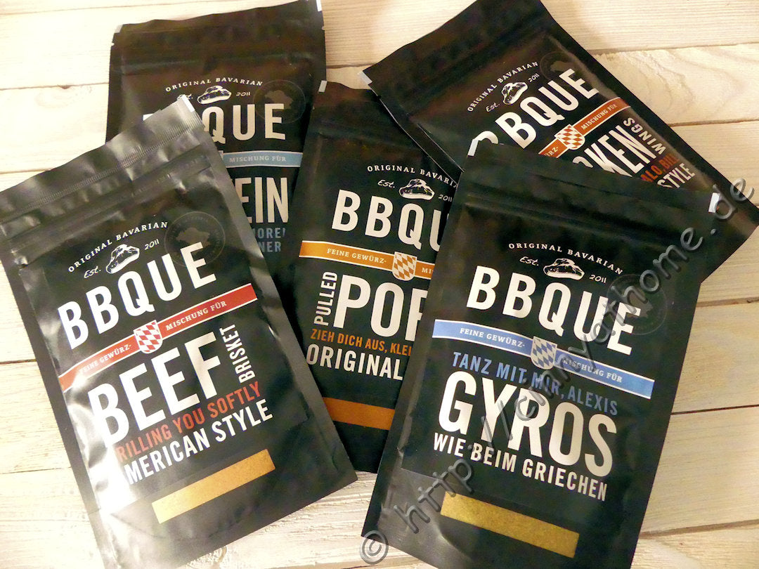 BBQUE Rubs Variety Pack - Mediterranean, Cappuccino, Chorizo & Bavarian