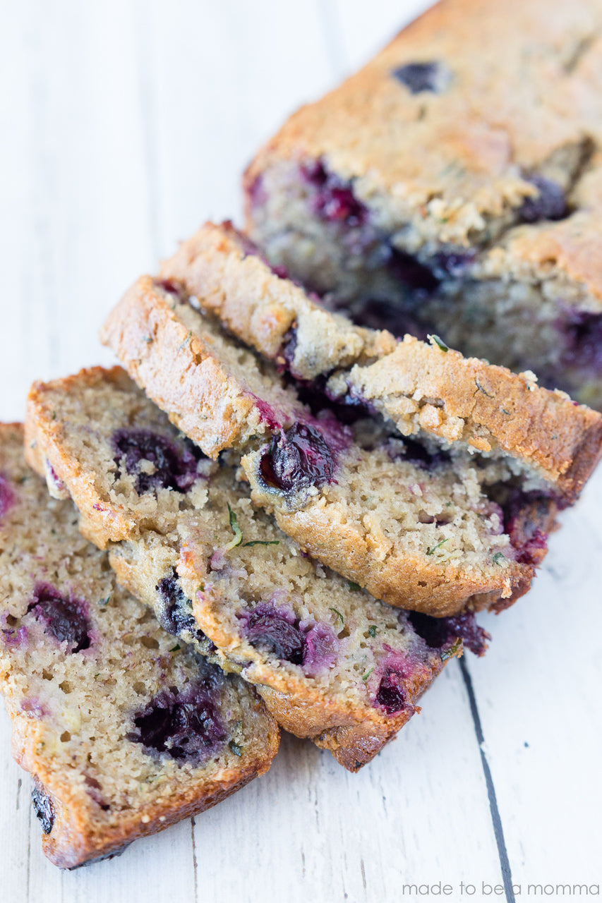 BLUEBERRY BANANA ZUCCHINI BREAD
