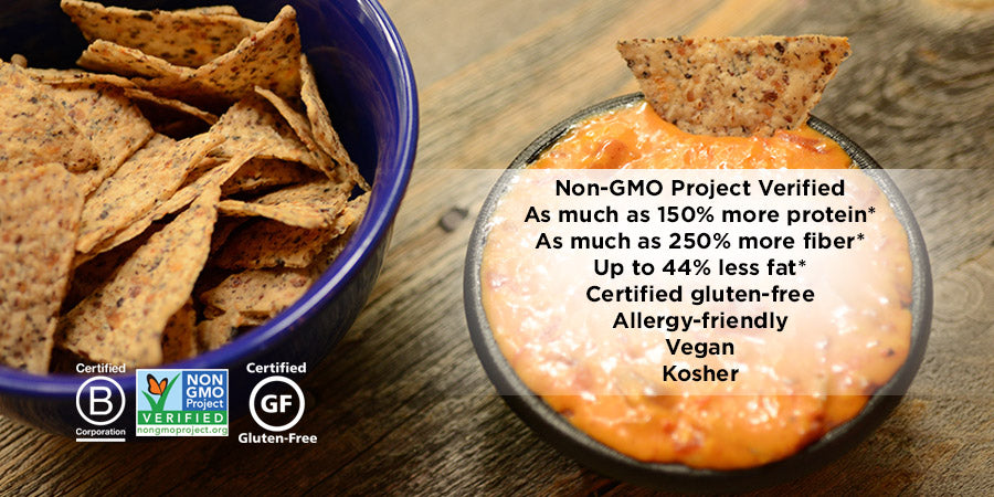 Beanfields Bean Chips, High Protein and Fiber, 4 Flavor Variety Multi-Flavor Variety Pack - 24 Pack