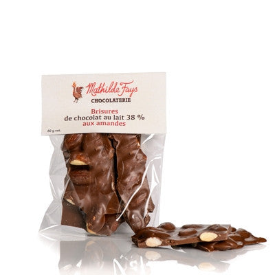 Brisures de chocolat aux amandes grillées