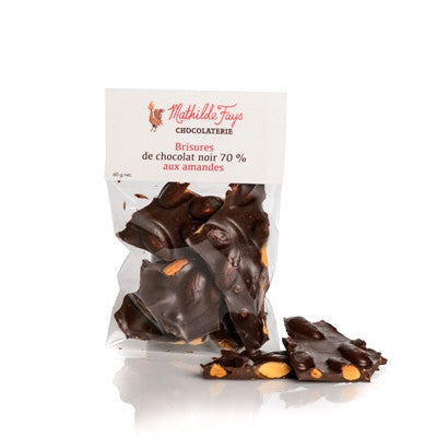 Brisures de chocolat aux amandes grillées