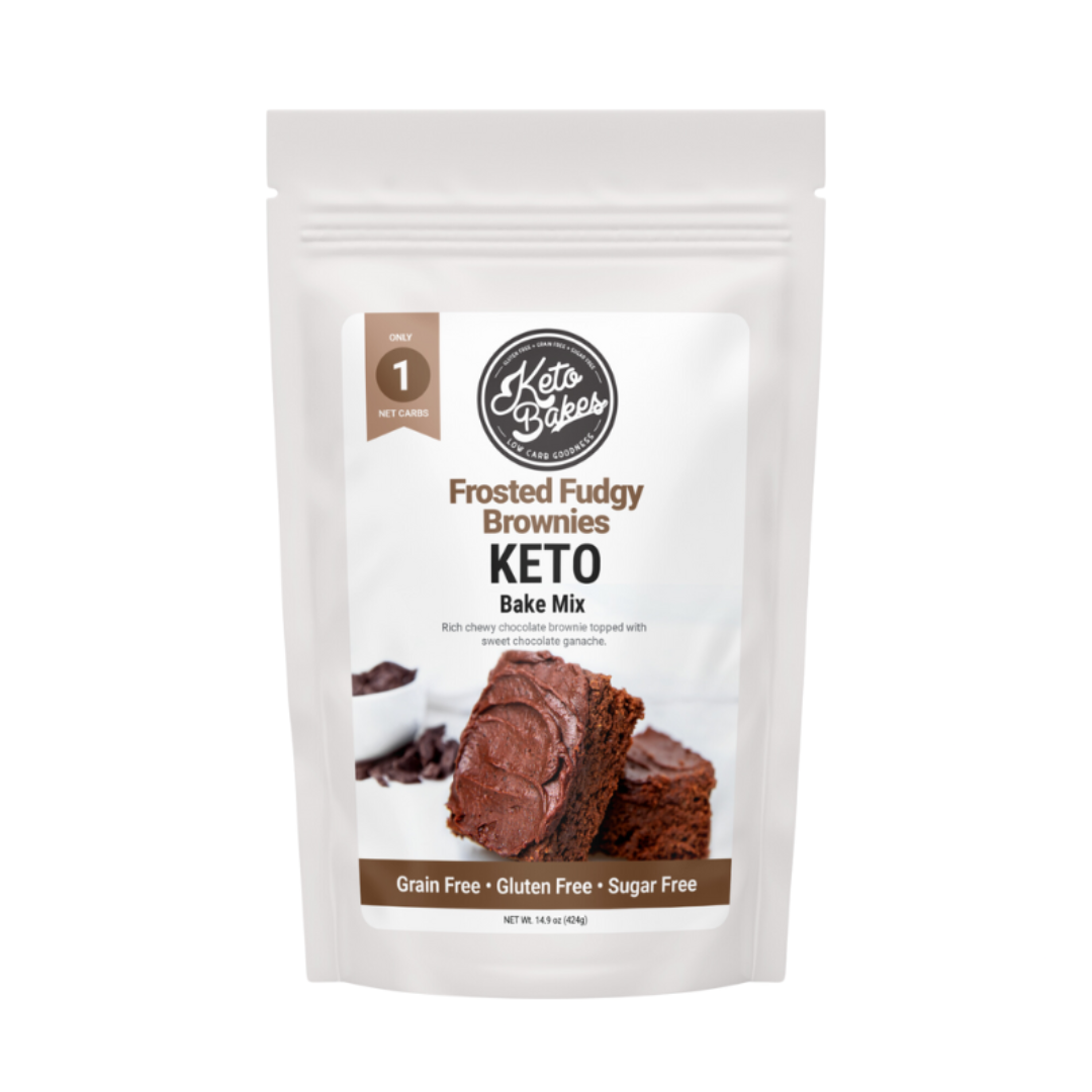 Frosted Fudgy Brownie Mix - 1g net carb