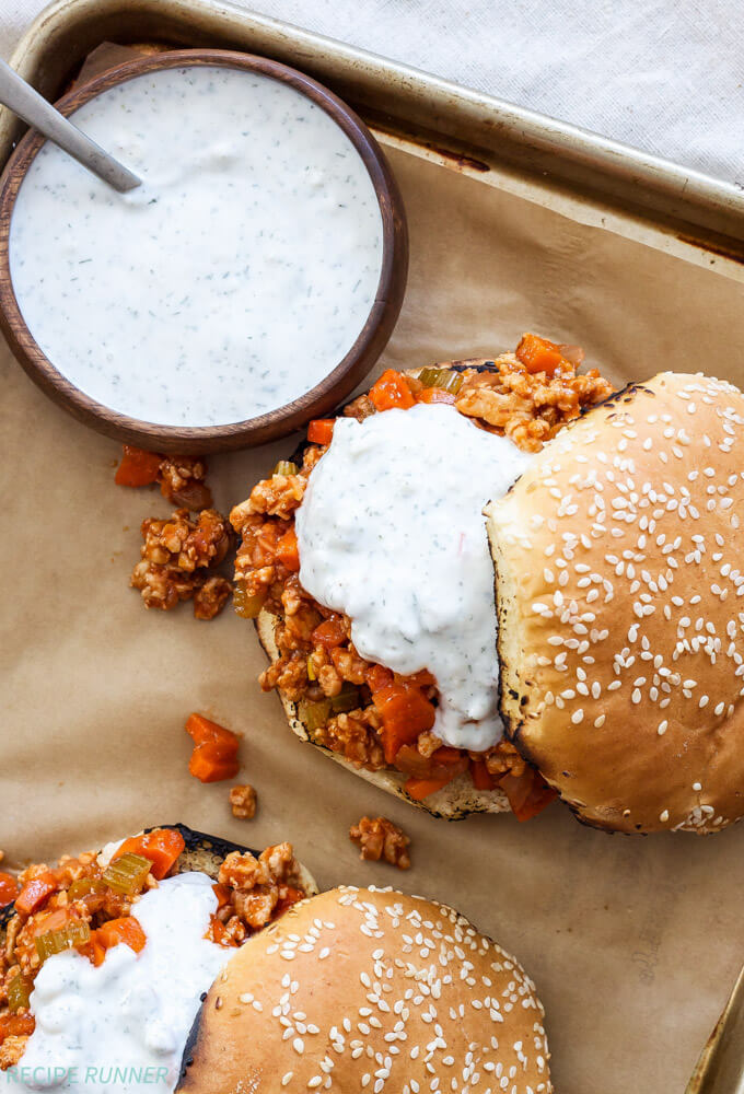 Buffalo Chicken Sloppy Joes
