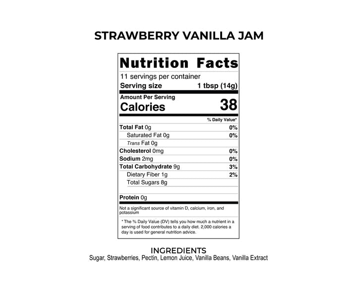 Strawberry Vanilla Jam | Vegan, Non-GMO