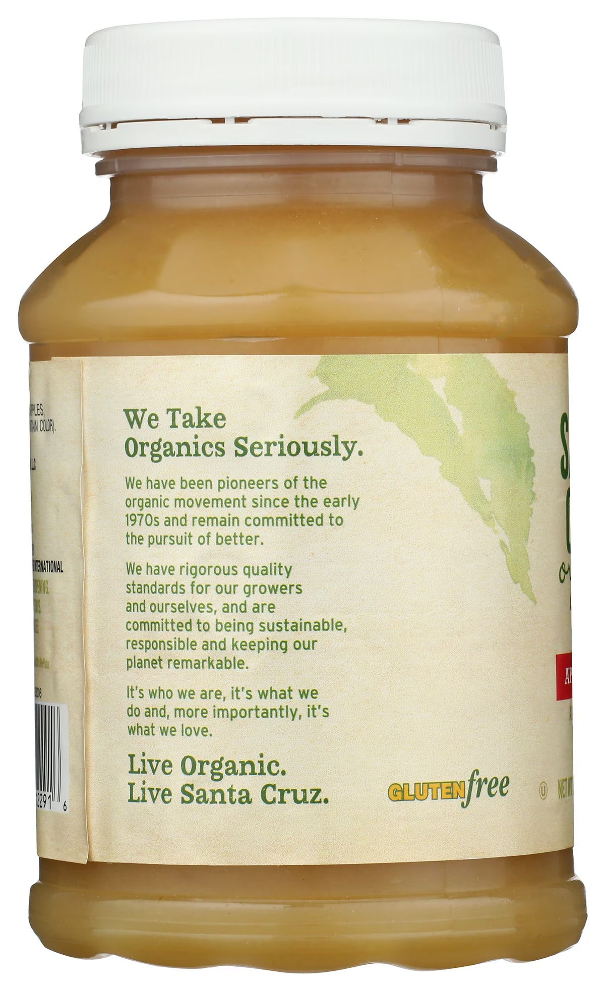 Santa Cruz Organic Unsweetened Apple Sauce, 23 oz