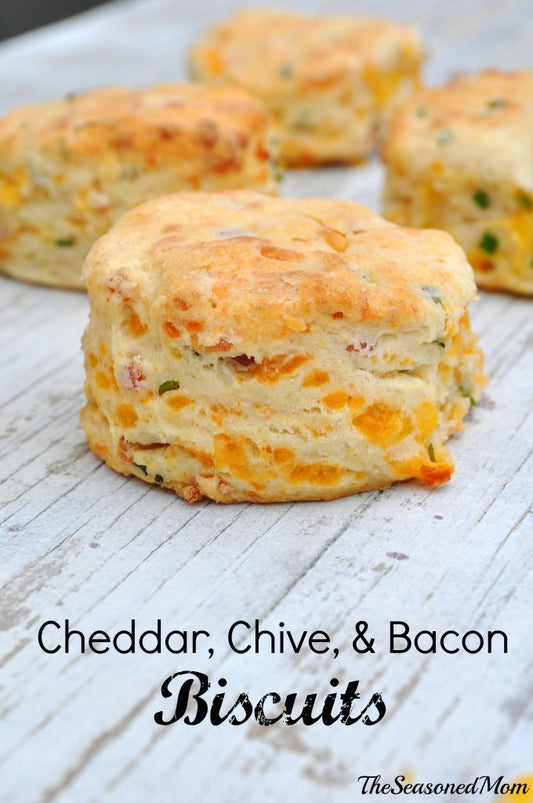 CHEDDAR CHIVE AND BACON BISCUITS