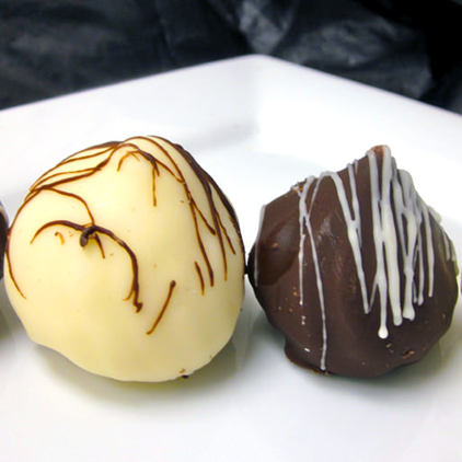 Cheesecake Drops Covered in Chocolate - 22 pieces per tray