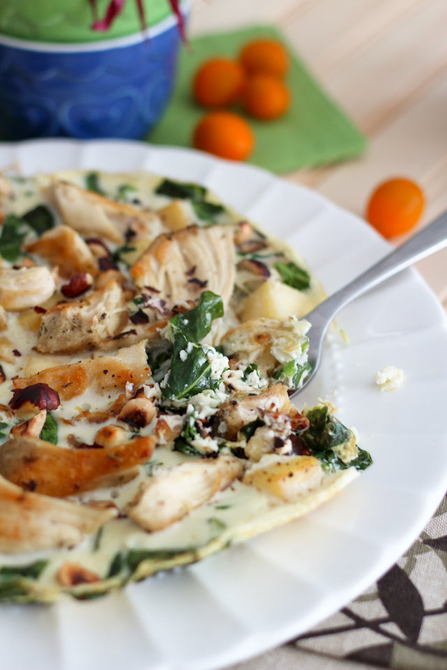 CHICKEN APPLE EGG WHITE OMELET