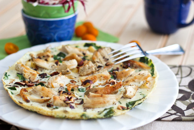 CHICKEN APPLE EGG WHITE OMELET