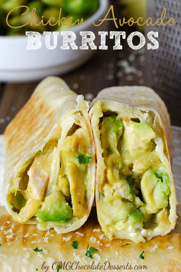 CHICKEN AVOCADO BURRITOS