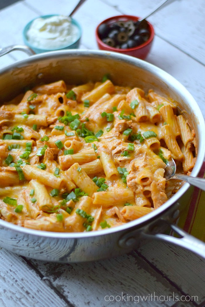 CHICKEN ENCHILADA PASTA