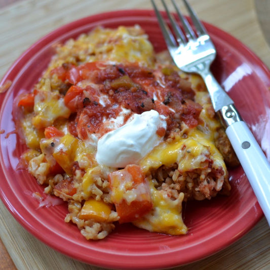 Chicken Fajita Rice Casserole