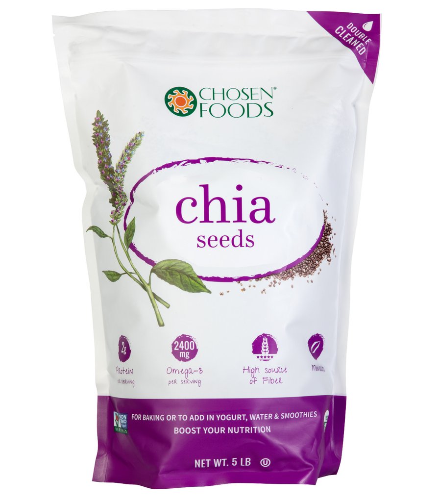 Bulk Organic Chia Seeds 5 lb.