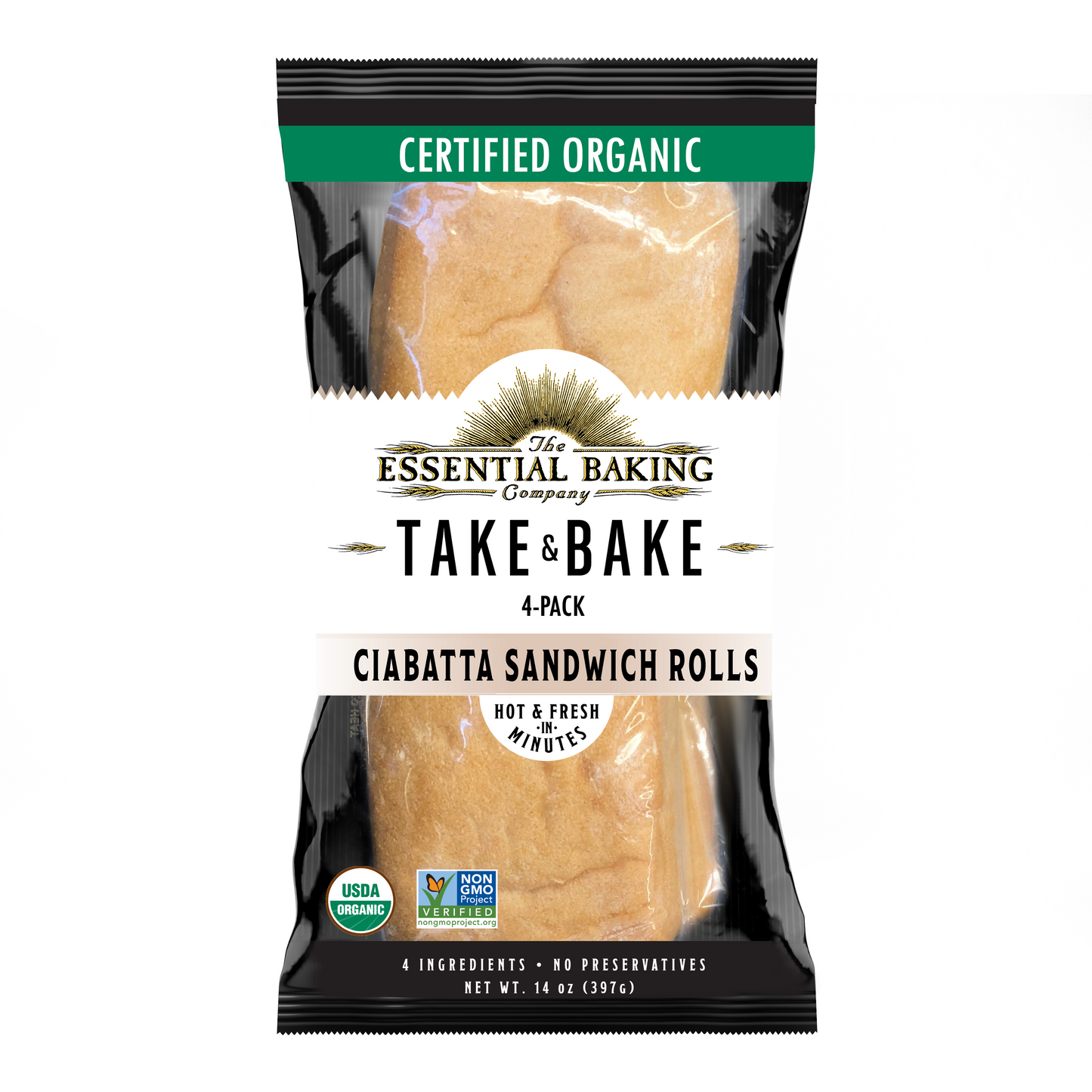 Take & Bake Ciabatta Sandwich Rolls - Essential Baking