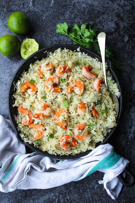 Cilantro Lime Shrimp Rice Bowl - Gluten Free