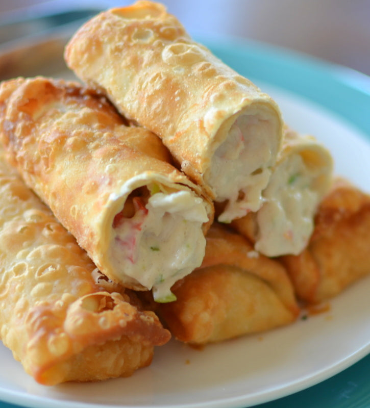 Crab Rangoon Egg Rolls