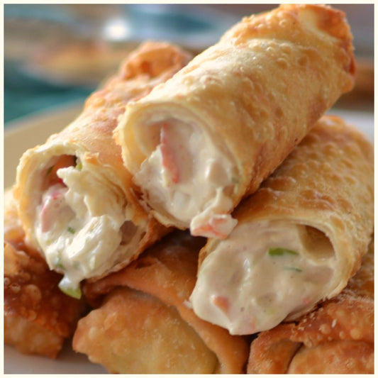 Crab Rangoon Egg Rolls