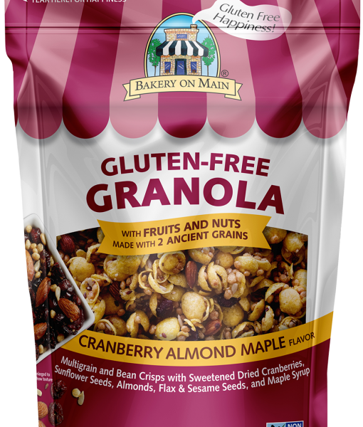 Cranberry Almond Maple flavor Granola Gluten Free - Sleeve of 12 Snack Packs