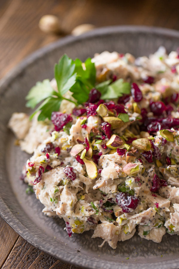 CRANBERRY PISTACHIO CHICKEN SALAD SANDWICH