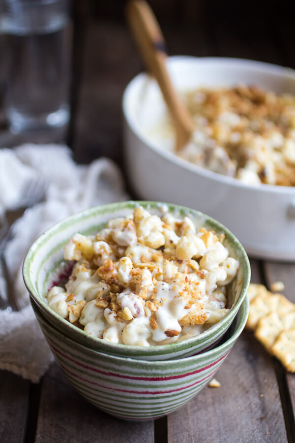 Creamy 4 Cheese Brie and Buttery Ritz Cracker Mac and Cheese