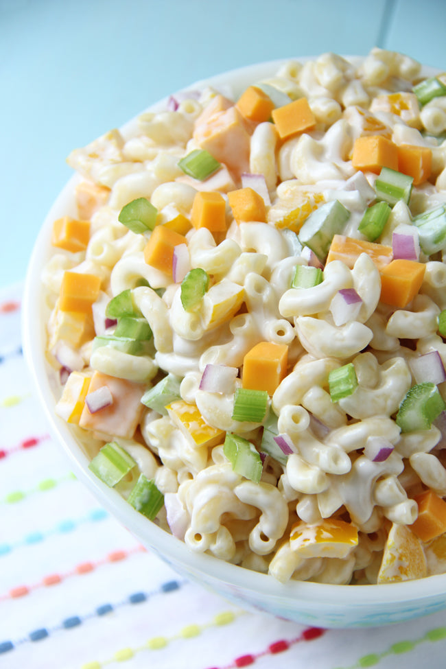 Creamy Cheddar Macaroni Salad