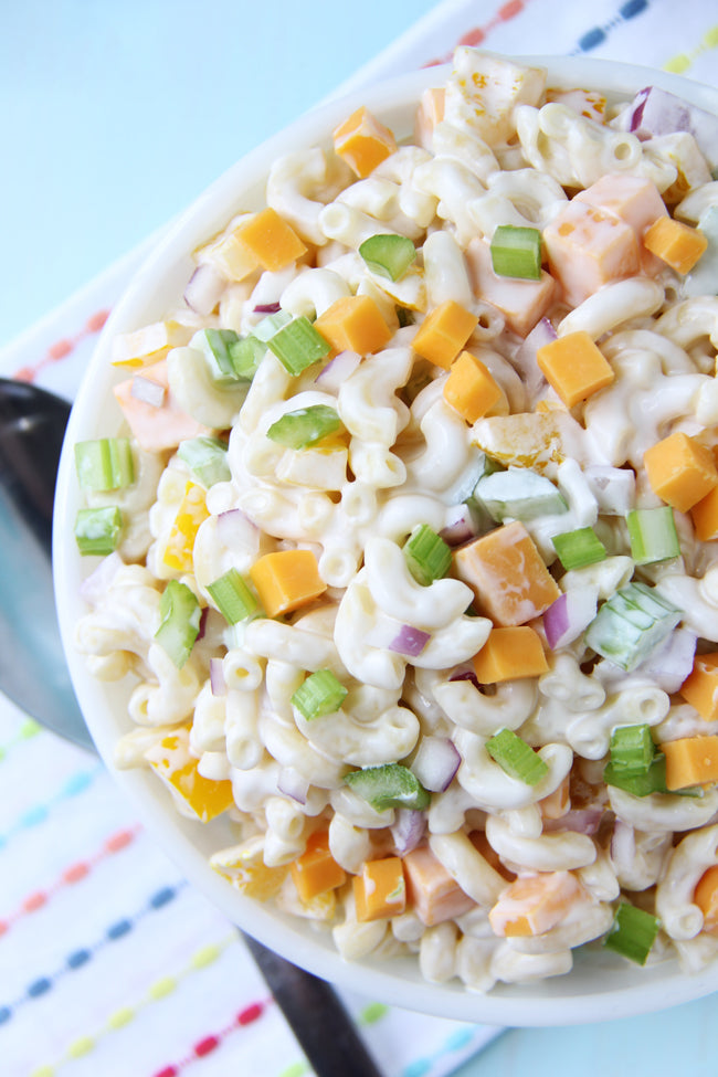 Creamy Cheddar Macaroni Salad