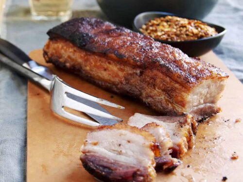 SKIN-ON PORK BELLY STRIPS - 5 - 6 pieces